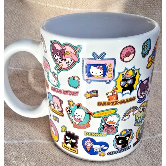 Sanrio Hello Kitty And Friends Ceramic Sticker Mug 20oz - Picture 3 of 5